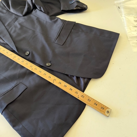 Brooks Brothers Estrato Togna Wool Dark Navy Blazer Suit Jacket Mens 40L Regent - Picture 9 of 14